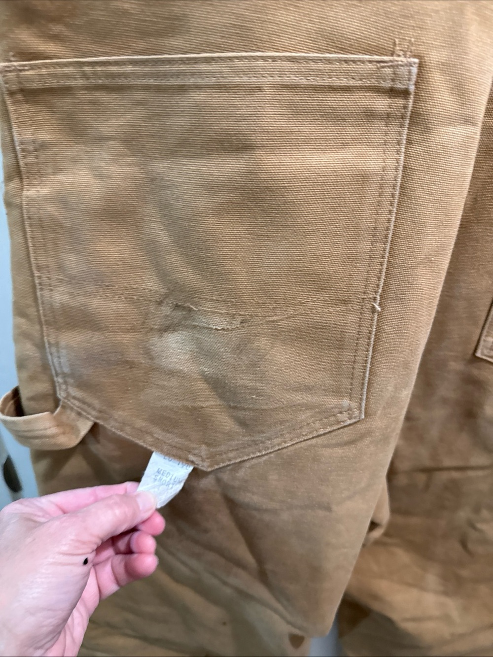 liberty Brown Workwear Bib Overalls with Front Patch Pocket quilted reinforced - Picture 12 of 14